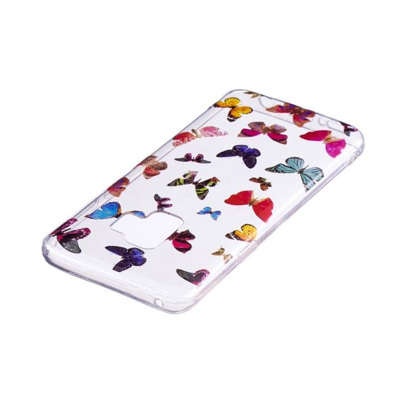 Cover Hoesje Samsung Galaxy S9 Telefoonhoesje Gekleurde Vlinders