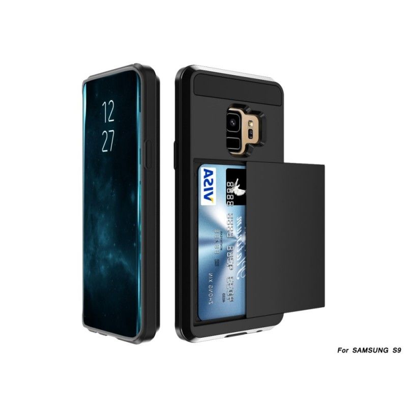 Cover Hoesje Samsung Galaxy S9 Wit Zwart Telefoonhoesje Flitsende Stijve