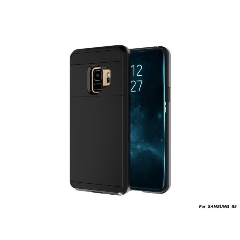 Cover Hoesje Samsung Galaxy S9 Wit Zwart Telefoonhoesje Flitsende Stijve