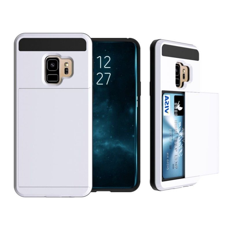Cover Hoesje Samsung Galaxy S9 Wit Zwart Telefoonhoesje Flitsende Stijve