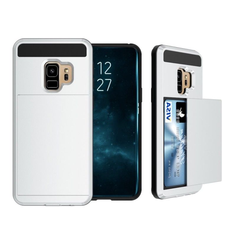 Cover Hoesje Samsung Galaxy S9 Wit Zwart Telefoonhoesje Flitsende Stijve