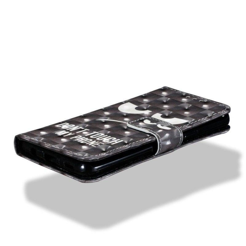 Flip Case Leren Samsung Galaxy S9 Raak Mijn Telefoon Niet Aan