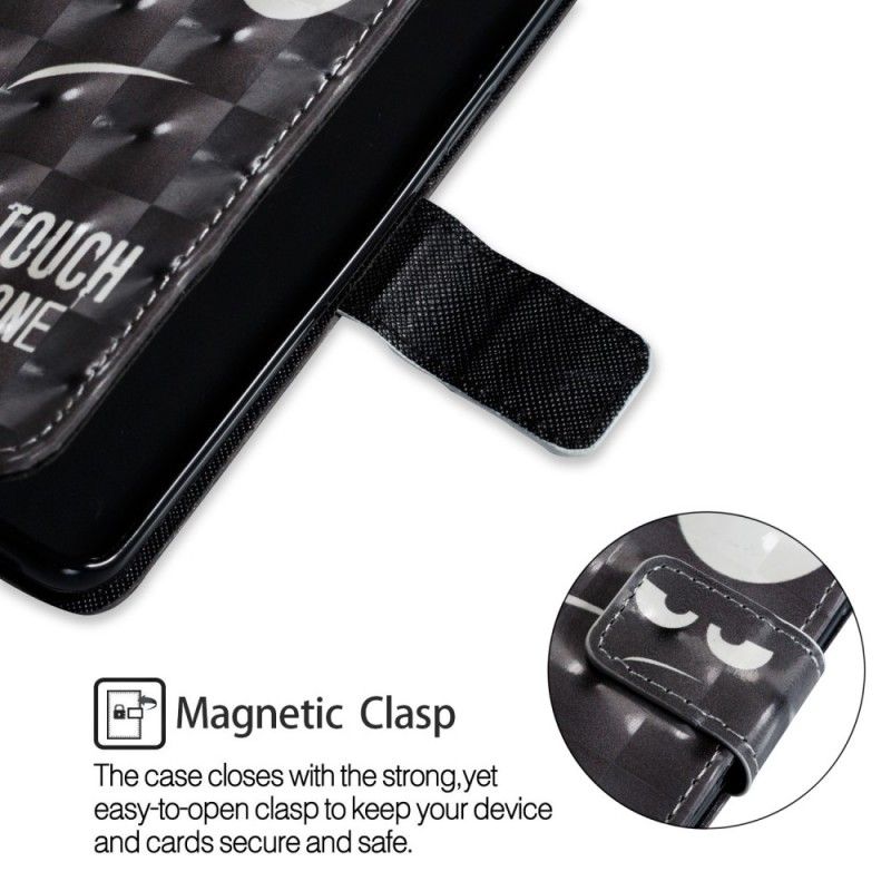 Flip Case Leren Samsung Galaxy S9 Raak Mijn Telefoon Niet Aan
