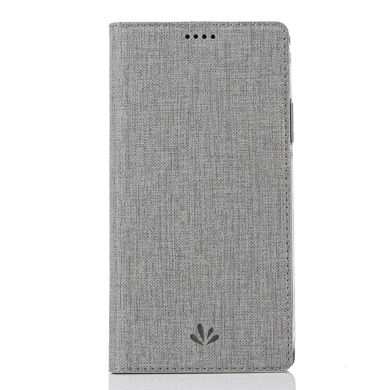 Folio-hoesje Samsung Galaxy S9 Grijs Zwart Telefoonhoesje Gestructureerd