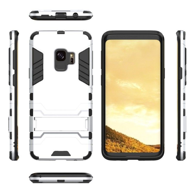 Hoesje Samsung Galaxy S9 Grijs Zwart Ultrabestendig