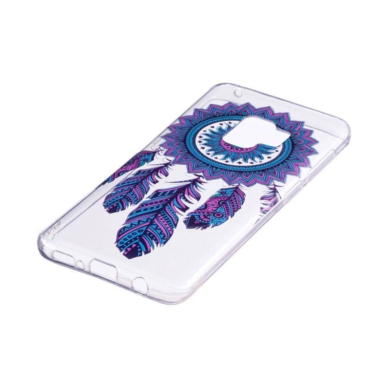 Hoesje Samsung Galaxy S9 Transparante Vanger Dromen Blauwe Veren