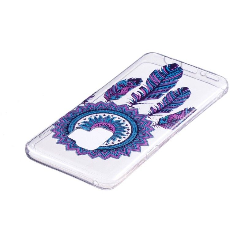 Hoesje Samsung Galaxy S9 Transparante Vanger Dromen Blauwe Veren