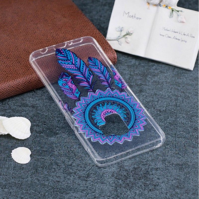 Hoesje Samsung Galaxy S9 Transparante Vanger Dromen Blauwe Veren