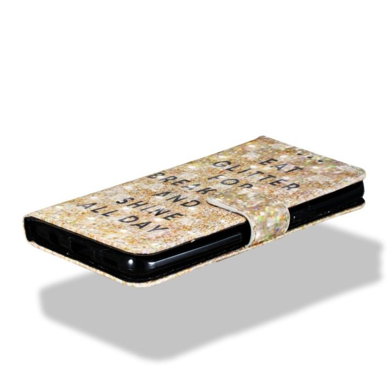 Leren Hoesje Samsung Galaxy S9 Eet Glitter