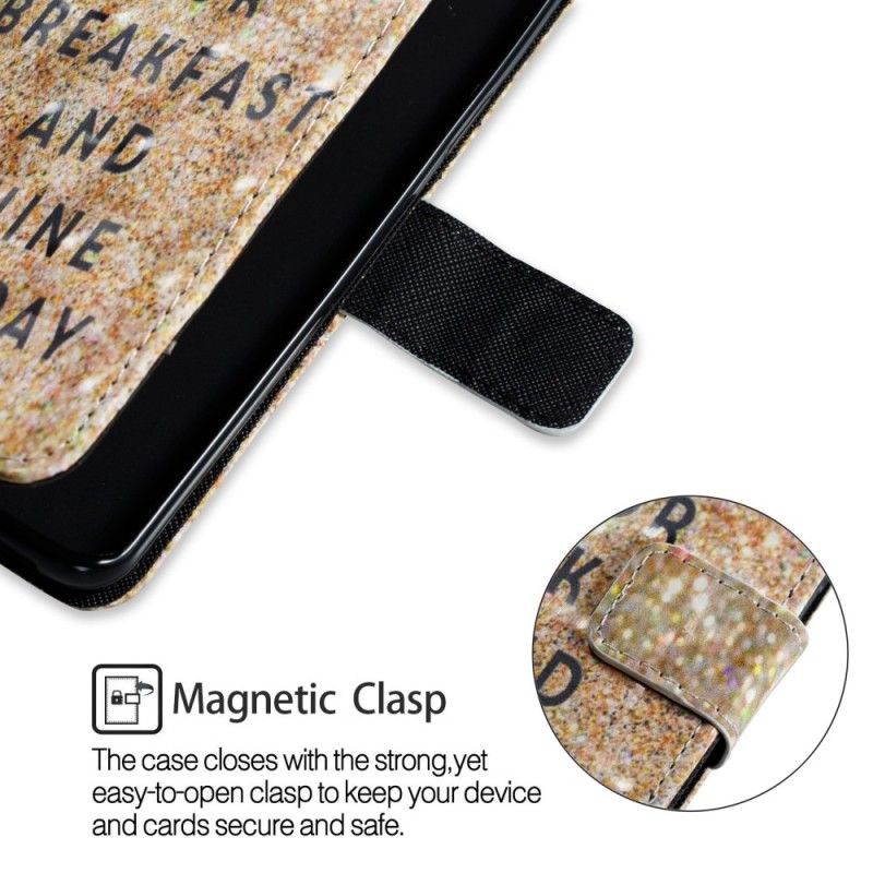 Leren Hoesje Samsung Galaxy S9 Eet Glitter