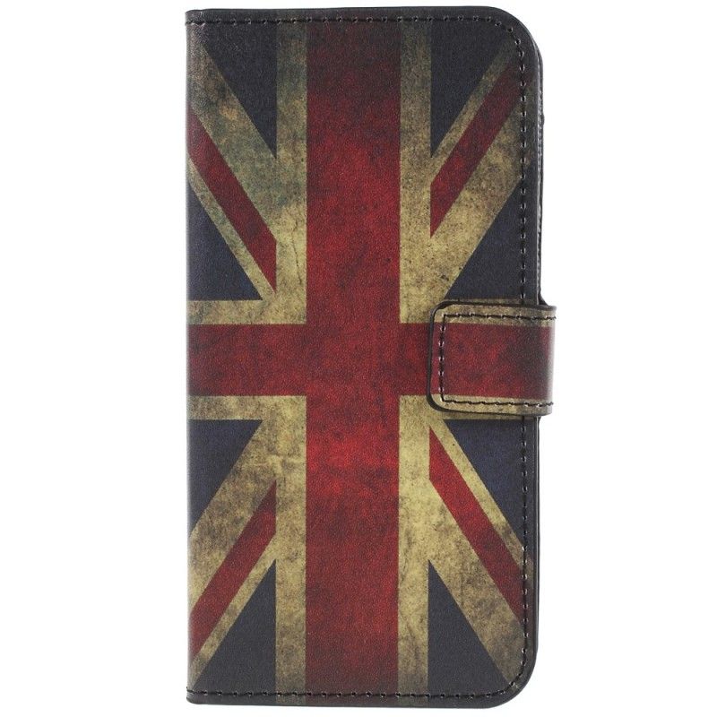 Leren Hoesje Samsung Galaxy S9 Engelse Vlag