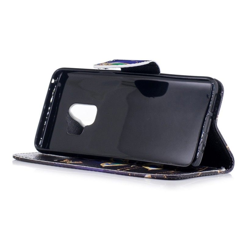 Leren Hoesje Samsung Galaxy S9 Magische Vlinder
