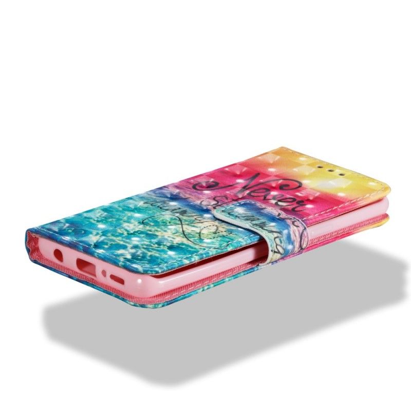 Leren Hoesje Samsung Galaxy S9 Stop Nooit Met Dromen 3D