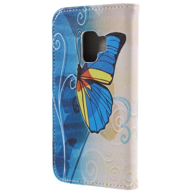 Leren Hoesje Samsung Galaxy S9 Vlinders
