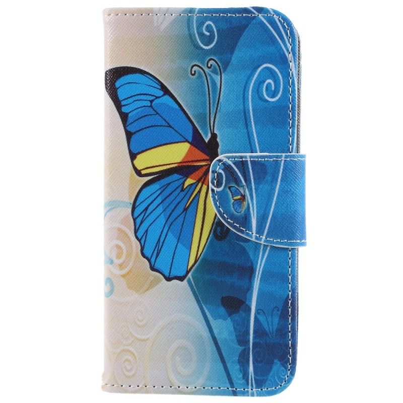 Leren Hoesje Samsung Galaxy S9 Vlinders