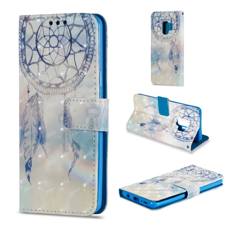 Leren Hoesje voor Samsung Galaxy S9 Aquarel Dromenvanger