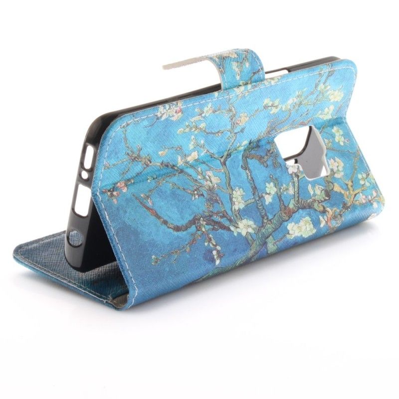 Leren Hoesje voor Samsung Galaxy S9 Bloeiende Boom