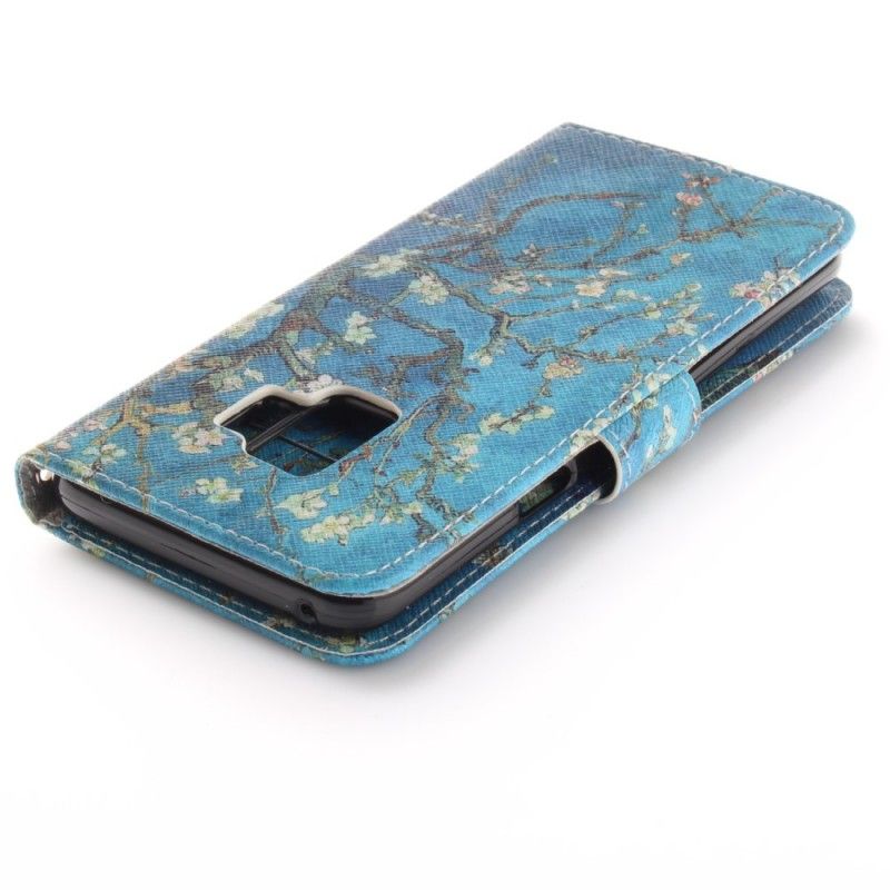 Leren Hoesje voor Samsung Galaxy S9 Bloeiende Boom
