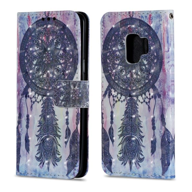 Leren Hoesje voor Samsung Galaxy S9 Kleurrijke Dromenvanger