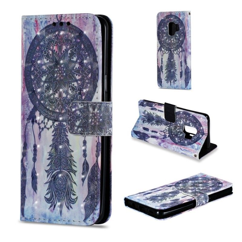 Leren Hoesje voor Samsung Galaxy S9 Kleurrijke Dromenvanger