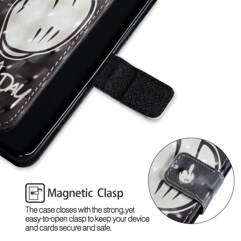 Leren Hoesje voor Samsung Galaxy S9 Mickey-Dag