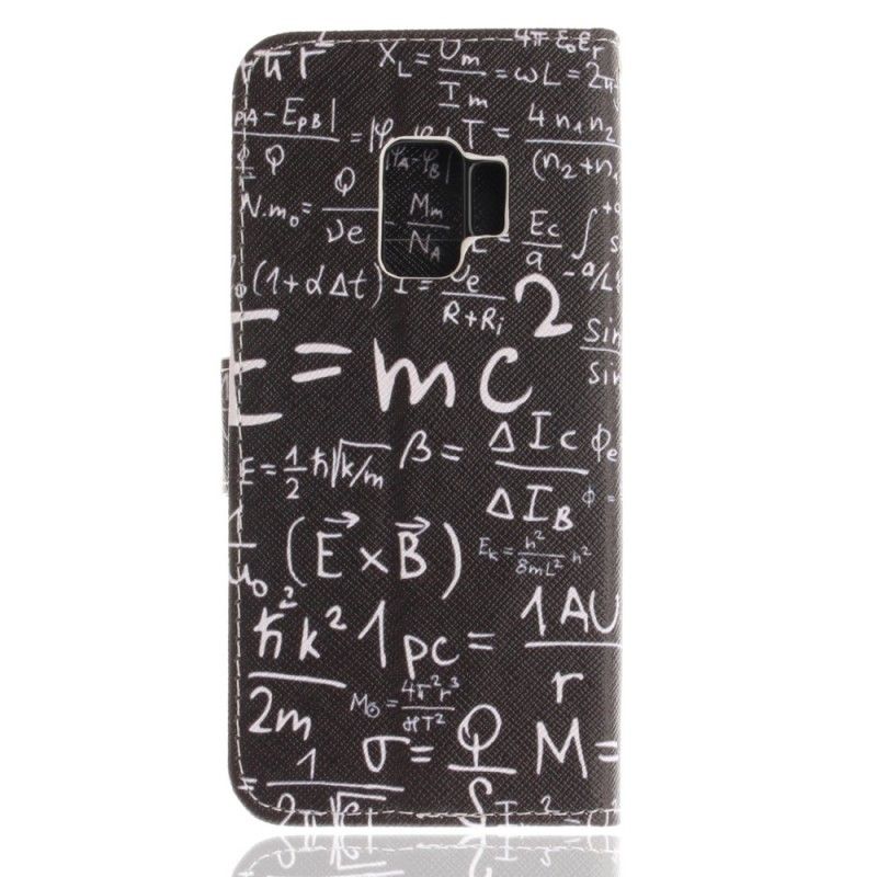 Leren Hoesje voor Samsung Galaxy S9 Wiskundige Berekeningen