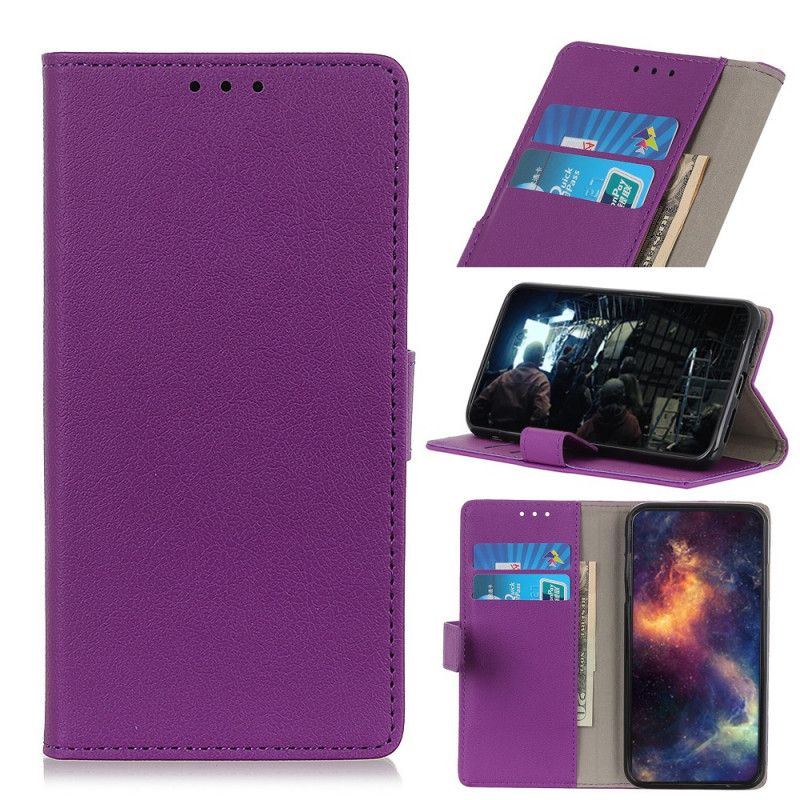 Bescherming Hoesje Oppo Find X2 Pro Paars Klassieke Kleuren