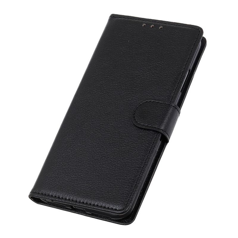Cover Folio-hoesje Oppo Find X2 Pro Bruin Lichtblauw Telefoonhoesje Traditioneel Kunstleer
