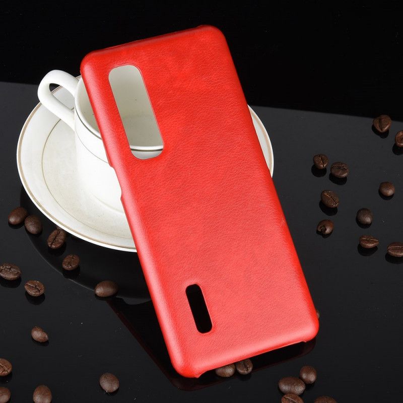Hoesje voor Oppo Find X2 Pro Grijs Zwart Prestatie Lychee Leereffect