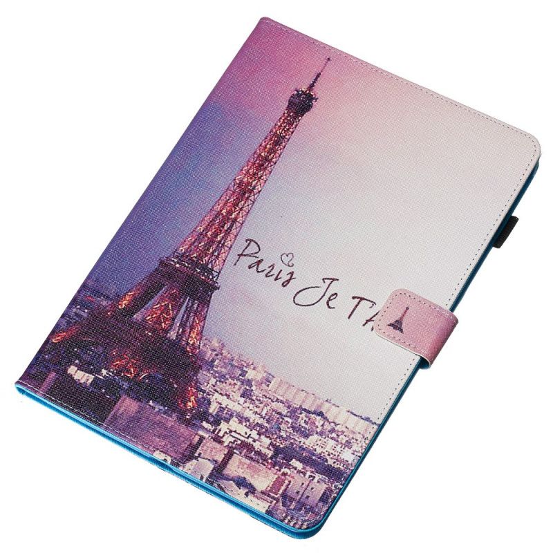 Bescherming Hoesje iPad 10.2" (2019) (2020) Telefoonhoesje Parijs Ik Hou Van Je