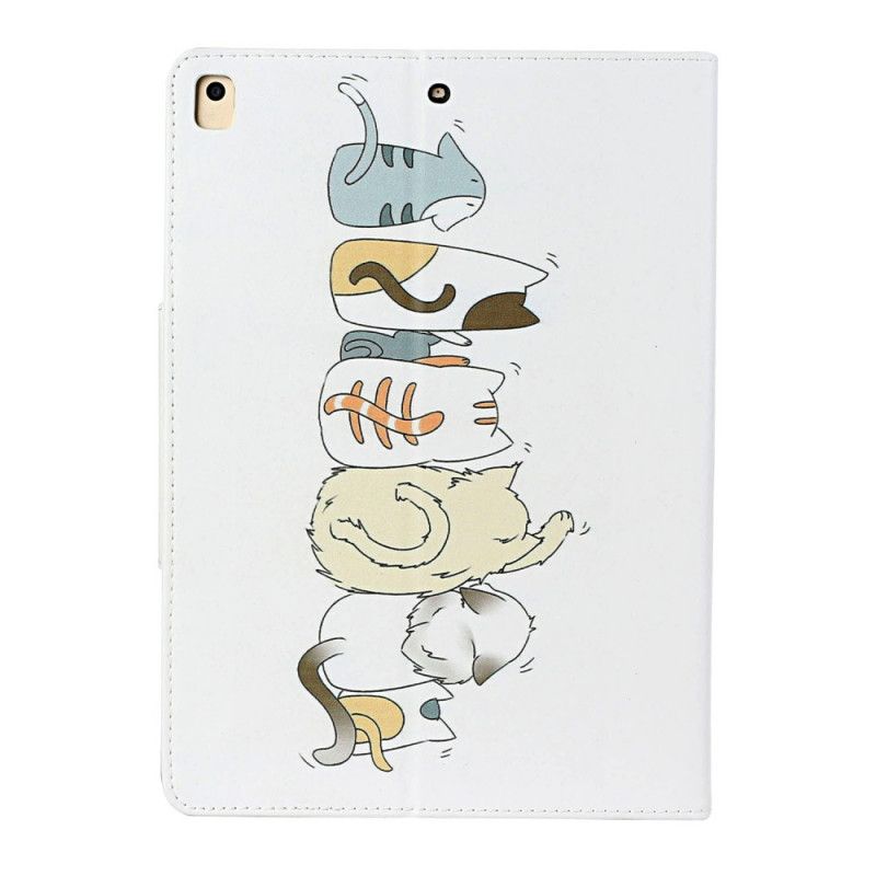 Bescherming Hoesje iPad 10.2" (2019) (2020) Telefoonhoesje Stapel Katten