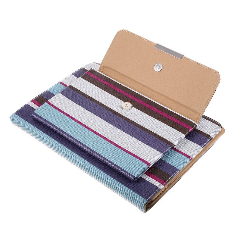 Case iPad 10.2" (2019) (2020) Paars Lichtblauw Telefoonhoesje Etui-Stijl