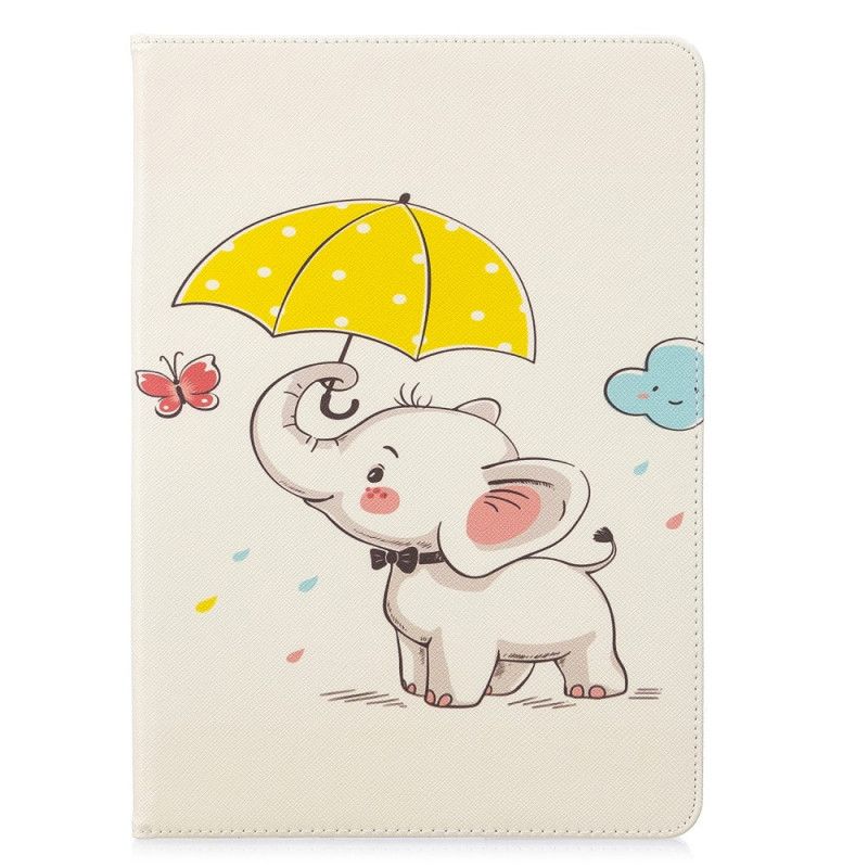 Case iPad 10.2" (2019) (2020) Telefoonhoesje Olifant In De Regen