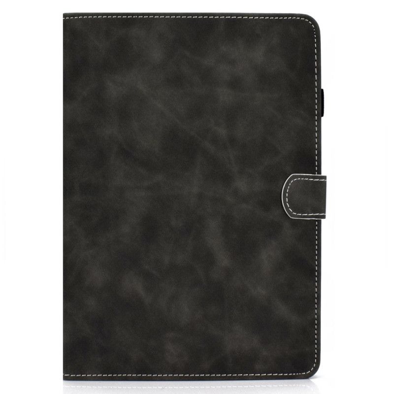 Cover Folio-hoesje iPad 10.2" (2019) (2020) Rood Zwart Telefoonhoesje Vintage Kunstleer