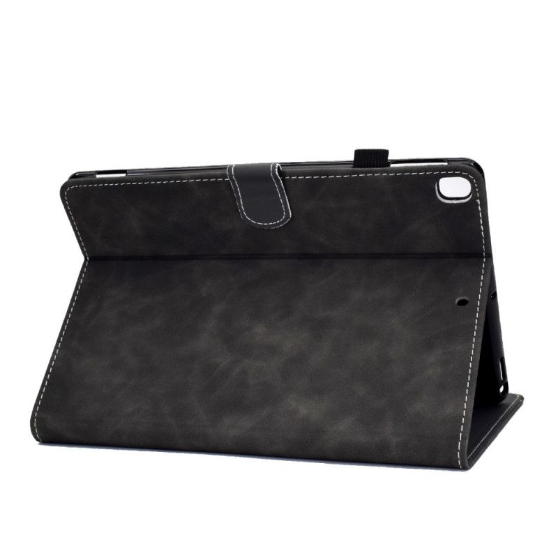 Cover Folio-hoesje iPad 10.2" (2019) (2020) Rood Zwart Telefoonhoesje Vintage Kunstleer