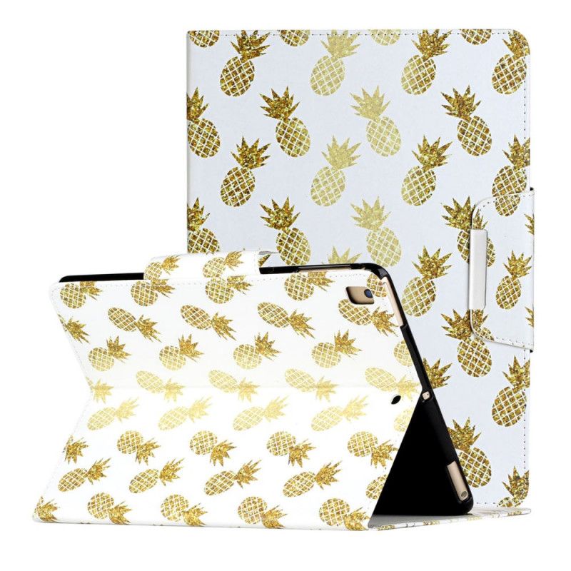 Cover Folio-hoesje iPad 10.2" (2019) (2020) Telefoonhoesje Ananas