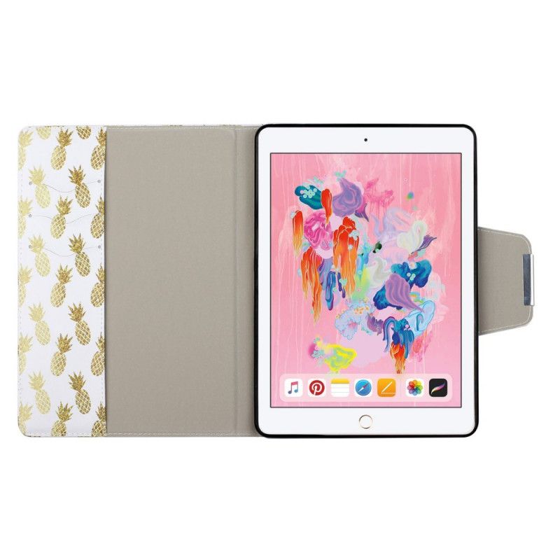 Cover Folio-hoesje iPad 10.2" (2019) (2020) Telefoonhoesje Ananas