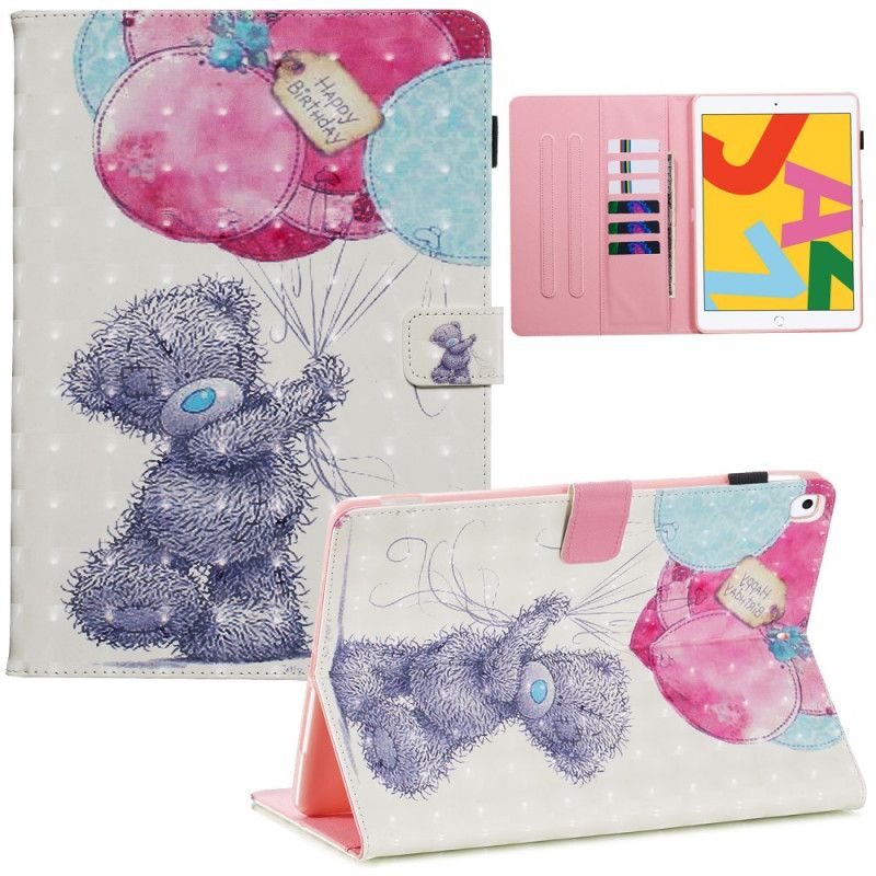 Cover Folio-hoesje iPad 10.2" (2019) (2020) Telefoonhoesje Teddybeer