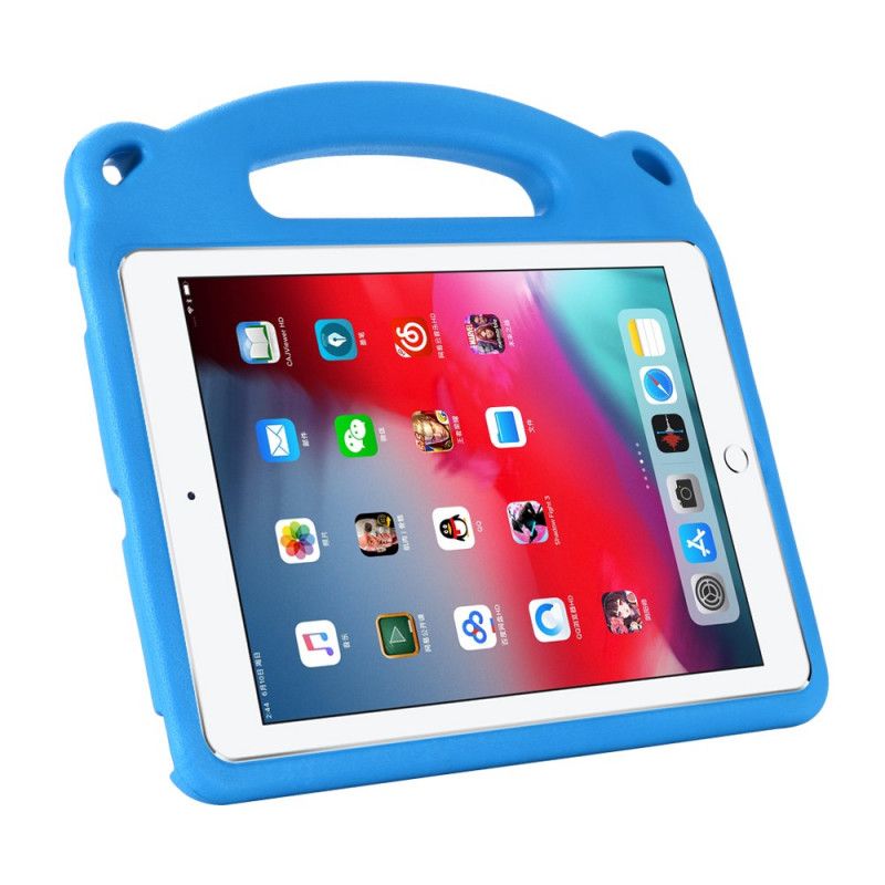 Cover Hoesje iPad 10.2" (2019) (2020) Rood Zwart Telefoonhoesje Kinderpanda
