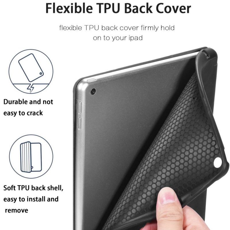 Cover iPad 10.2" (2019) (2020) Grijs Zwart Zie Serie Dg.Ming