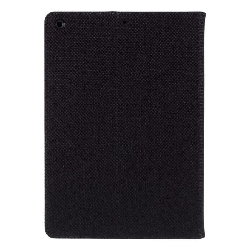 Cover iPad 10.2" (2019) (2020) Rood Zwart Muturale Stof En Kunstleer