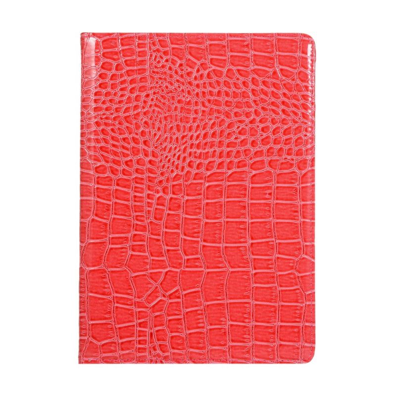 Cover iPad 10.2" (2019) (2020) Wit Zwart Draaibare Krokodillenhuidstijl