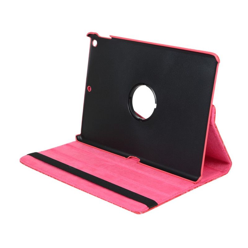 Cover iPad 10.2" (2019) (2020) Wit Zwart Draaibare Krokodillenhuidstijl