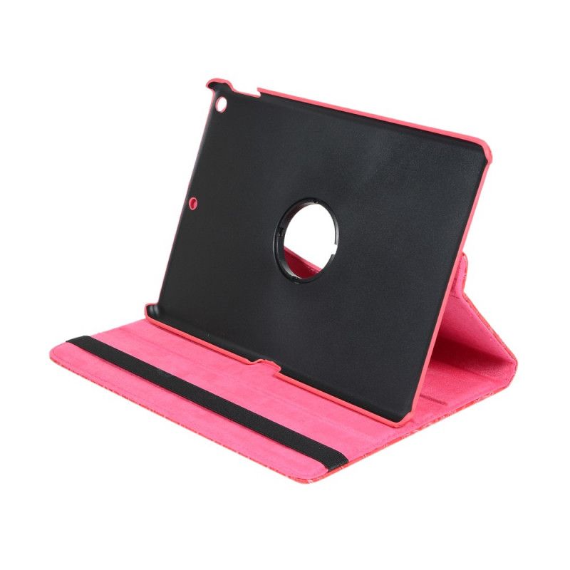 Cover iPad 10.2" (2019) (2020) Wit Zwart Draaibare Krokodillenhuidstijl