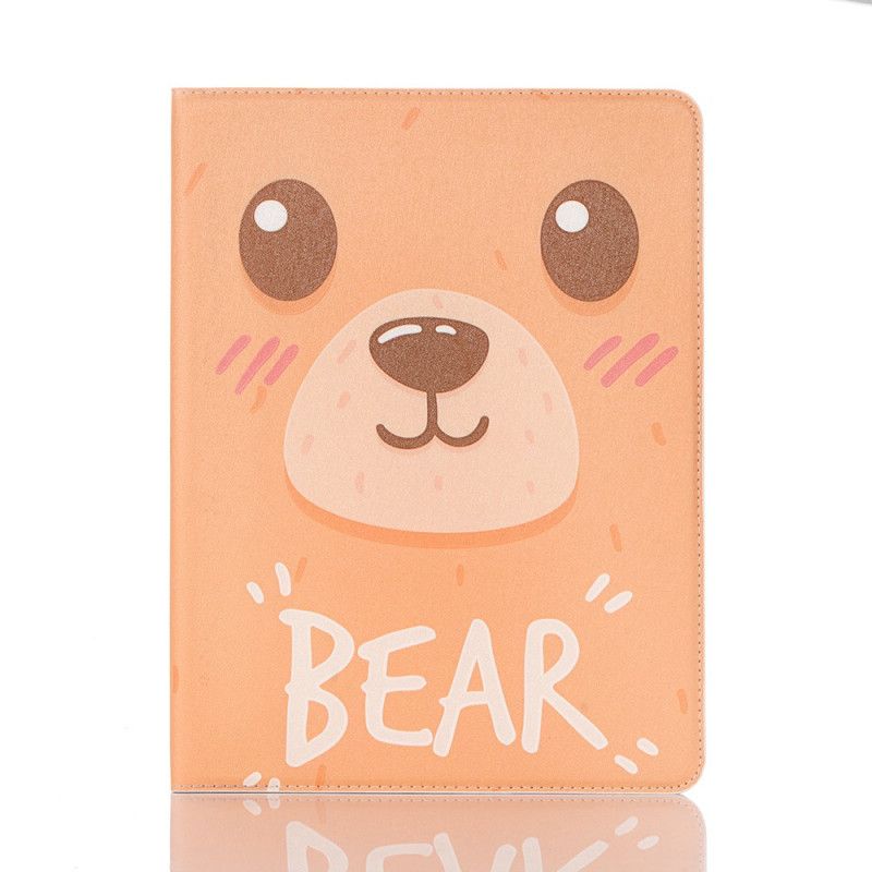 Cover voor iPad 10.2" (2019) (2020) Lichtbruin Oranje Beer
