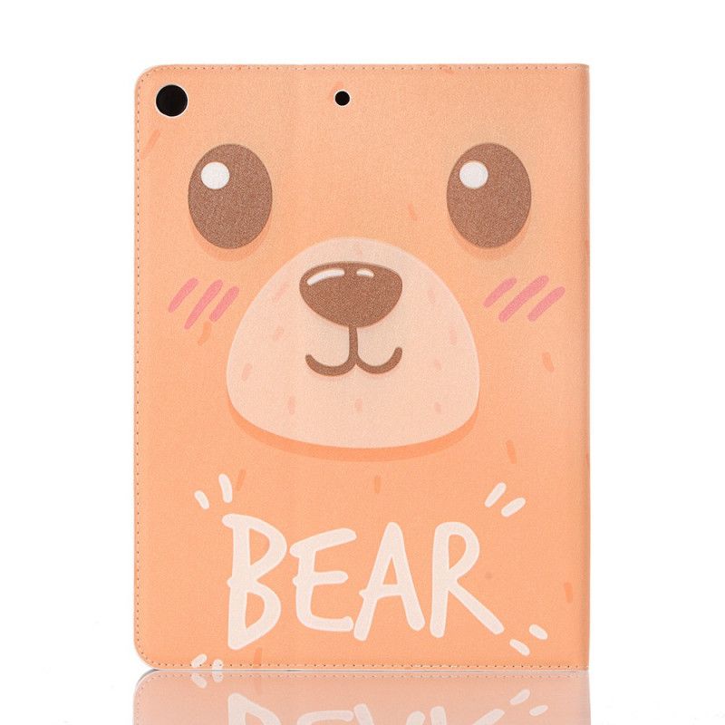 Cover voor iPad 10.2" (2019) (2020) Lichtbruin Oranje Beer