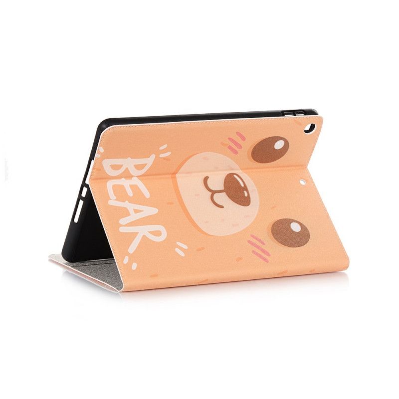 Cover voor iPad 10.2" (2019) (2020) Lichtbruin Oranje Beer