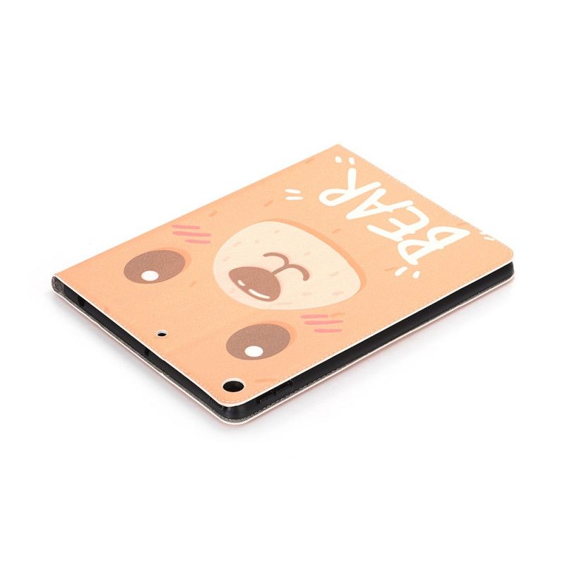Cover voor iPad 10.2" (2019) (2020) Lichtbruin Oranje Beer