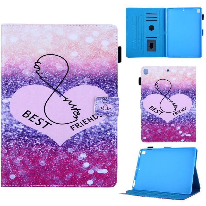 Flip Case Leren iPad 10.2" (2019) (2020) Beste Vrienden