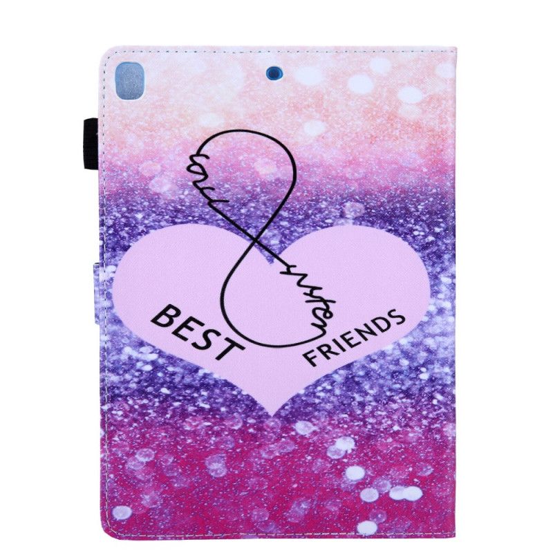 Flip Case Leren iPad 10.2" (2019) (2020) Beste Vrienden